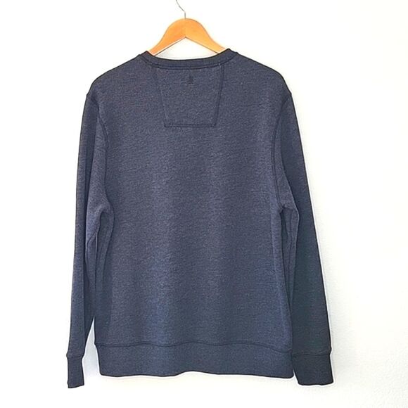 G.H. BASS & CO Men's Gray Long Sleeve Crew Neck Pullover Sweater size L Vintage - Picture 6 of 11